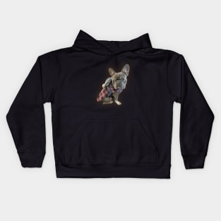 Oil Paint French Bulldog Kids Hoodie